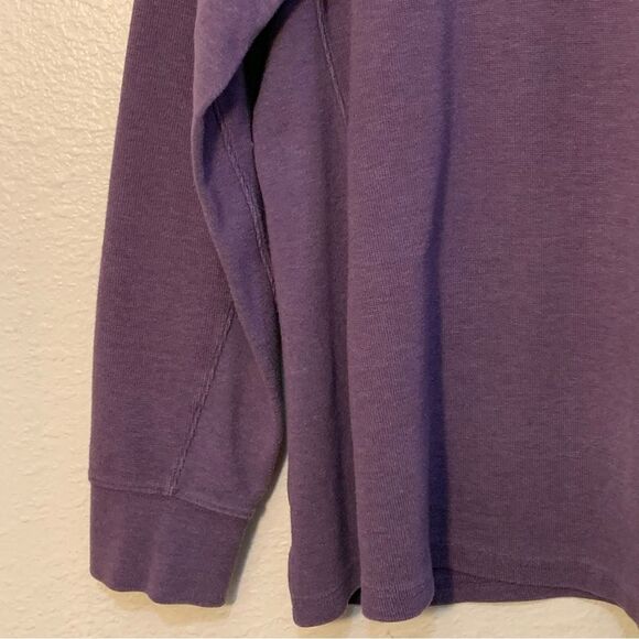 DULUTH Purple Long Sleeve Ribbed Sweatshirt Women’s 2XL Crew Thick Warm Thermal - Picture 4 of 9